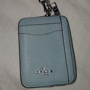 Coach zip card case
